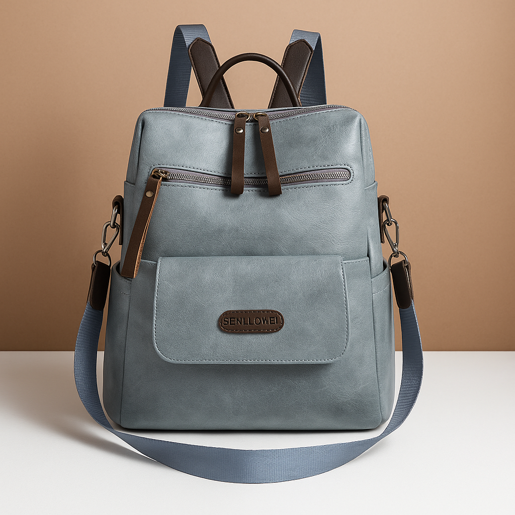 Mens Leather Shoulder Backpack With Spacious Interior And Versatile Carry Options For Professionals And Travel