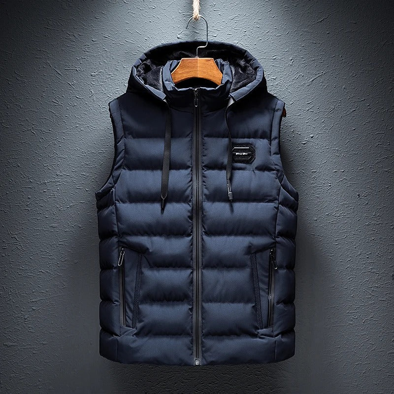Maxi Body Warmer For Men Sleek Sleeveless Insulated Vest For Warmth And Freedom Of Movement