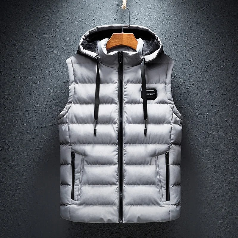 Maxi Body Warmer For Men Sleek Sleeveless Insulated Vest For Warmth And Freedom Of Movement