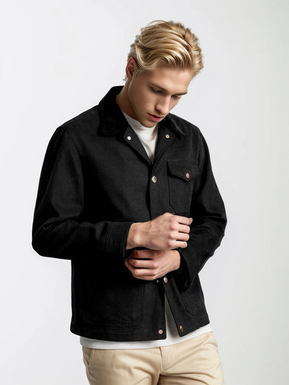 Armand Classic Button Down Jacket For Men With Relaxed Fit, Versatile Casual Outerwear By TrendAura