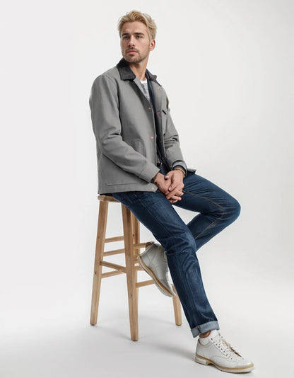 Armand Classic Button Down Jacket For Men With Relaxed Fit, Versatile Casual Outerwear By TrendAura