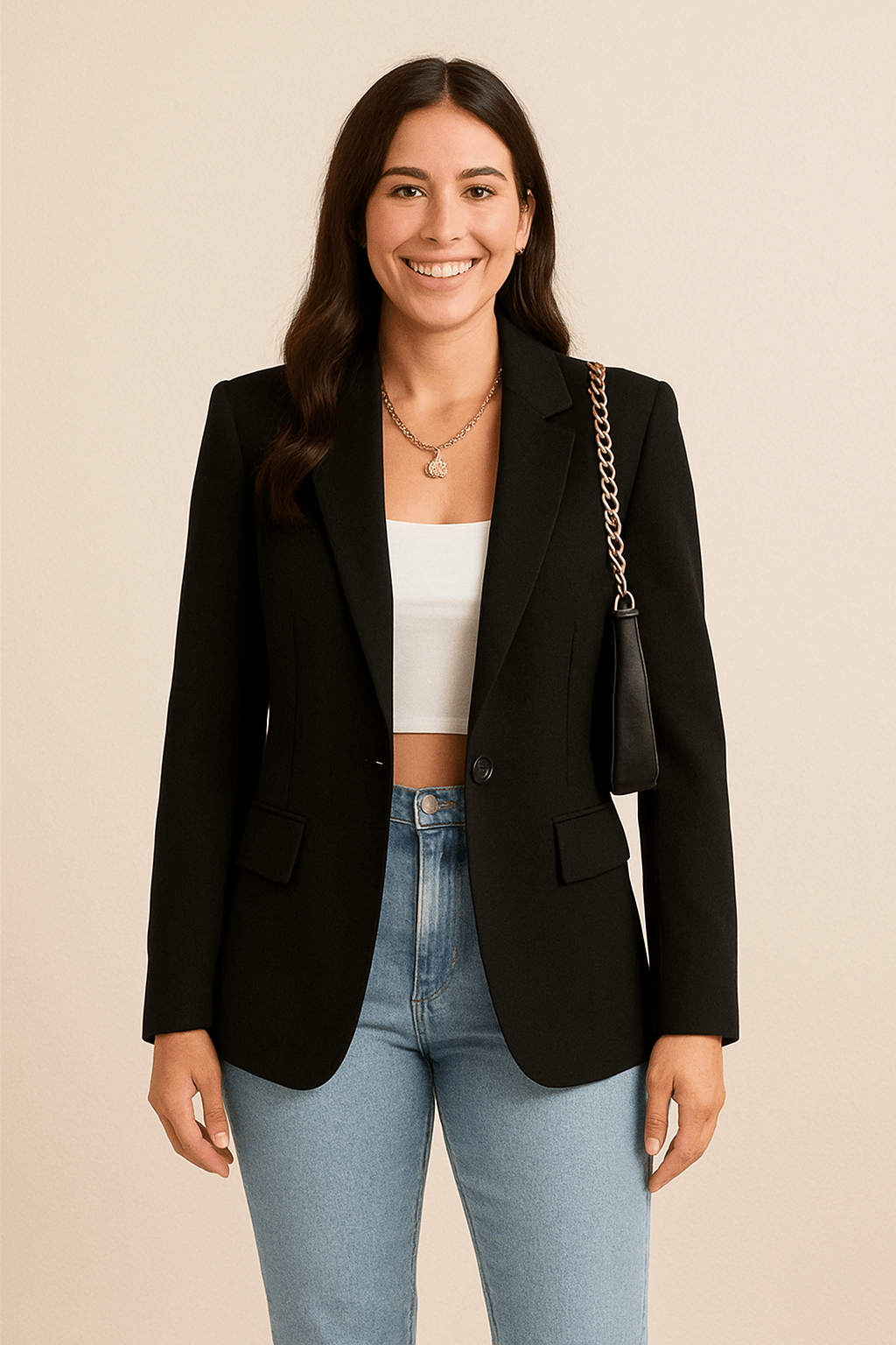 Women’s Tailored Fashion Blazer | Versatile Street Style