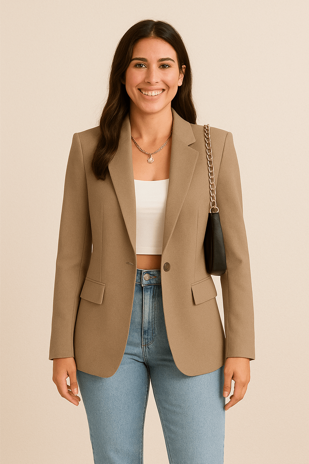Women’s Tailored Fashion Blazer | Versatile Street Style