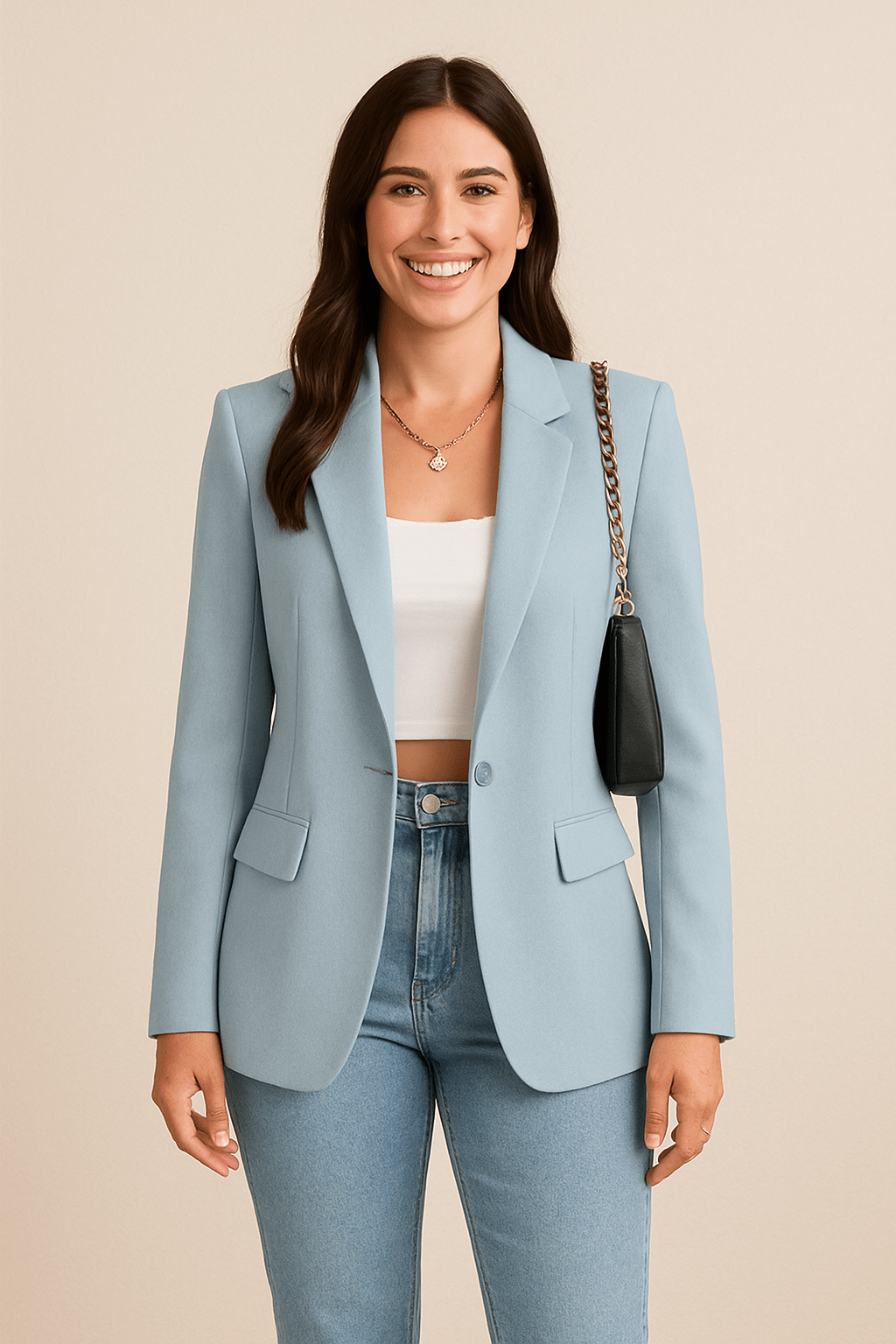 Women’s Tailored Fashion Blazer | Versatile Street Style