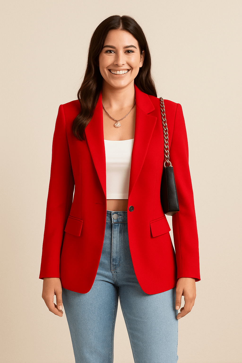 Women’s Tailored Fashion Blazer | Versatile Street Style