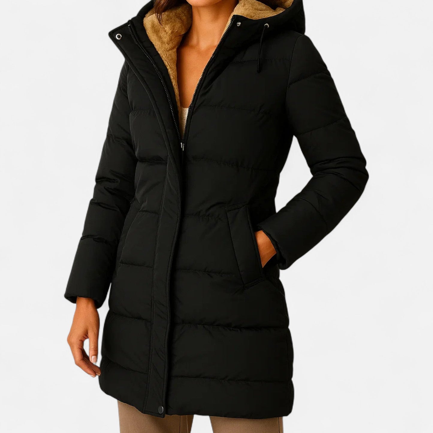 Ancient World | Elegant Down Jacket for Women – Refined Design Autumn/Winter