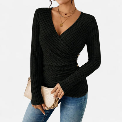 Ancient World | Women's Top Long Sleeves Sculpting Elegance Premium