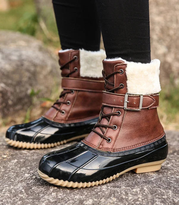 FROZA™ | Women’s Waterproof Lace-Up Ankle Snow Boots
