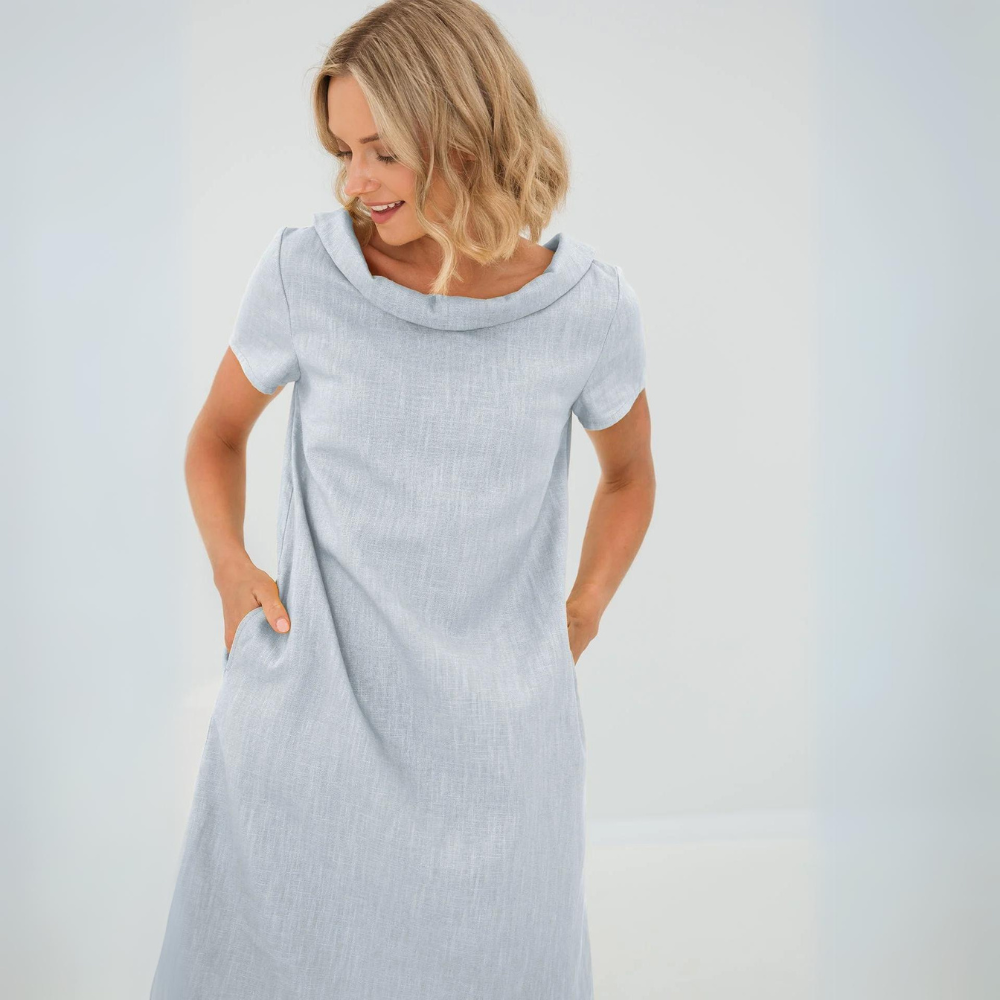 Katia Elegant Summer Dress Lightweight Breathable Fabric for Women Timeless Charm