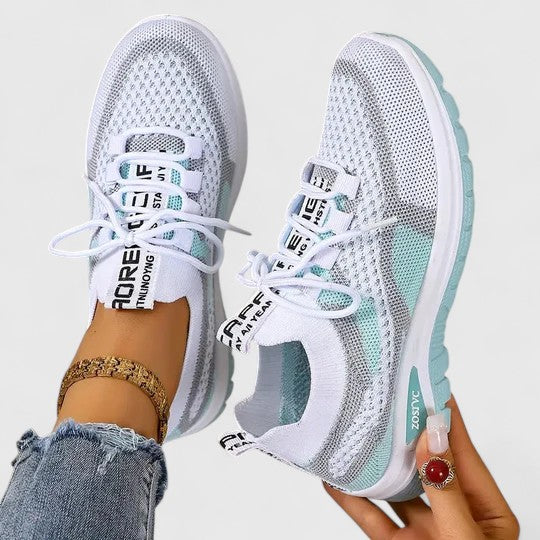 Koralyn Womens Four Season Mesh Sneakers Breathable Air Mesh Upper Lightweight All Day Comfort