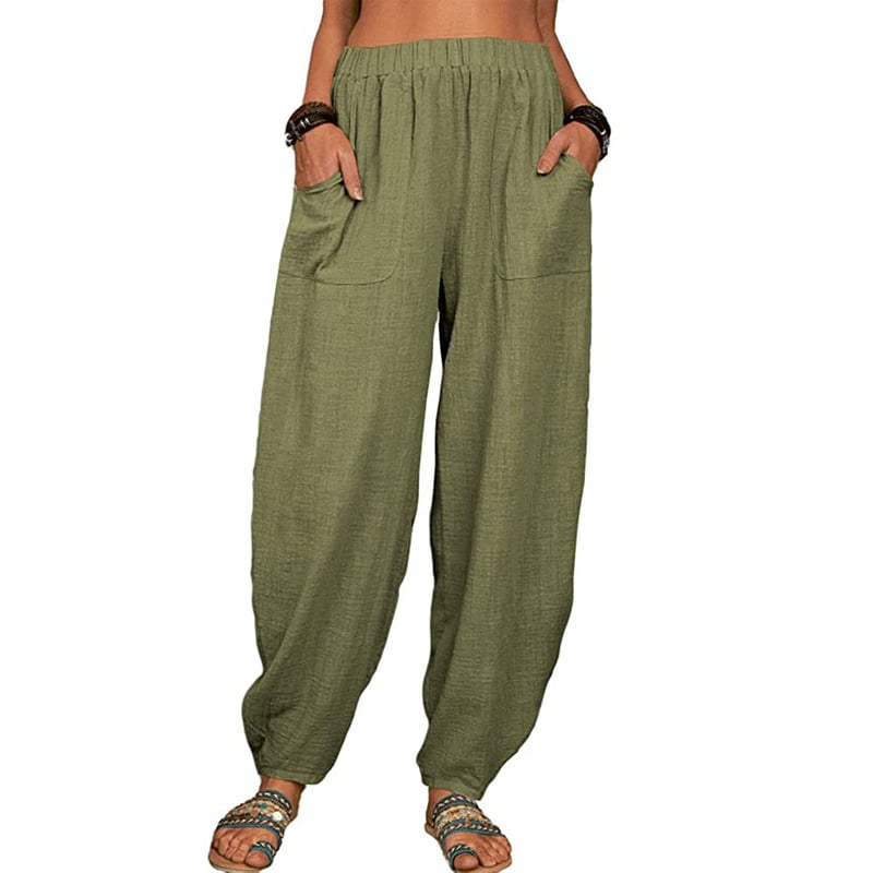 Zinzi - Casual harem pants in cotton and linen