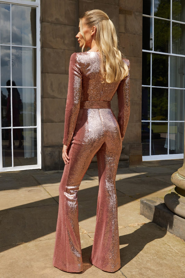 Héloïse | Sparkling Jumpsuit – Glamour and Sculpted Allure