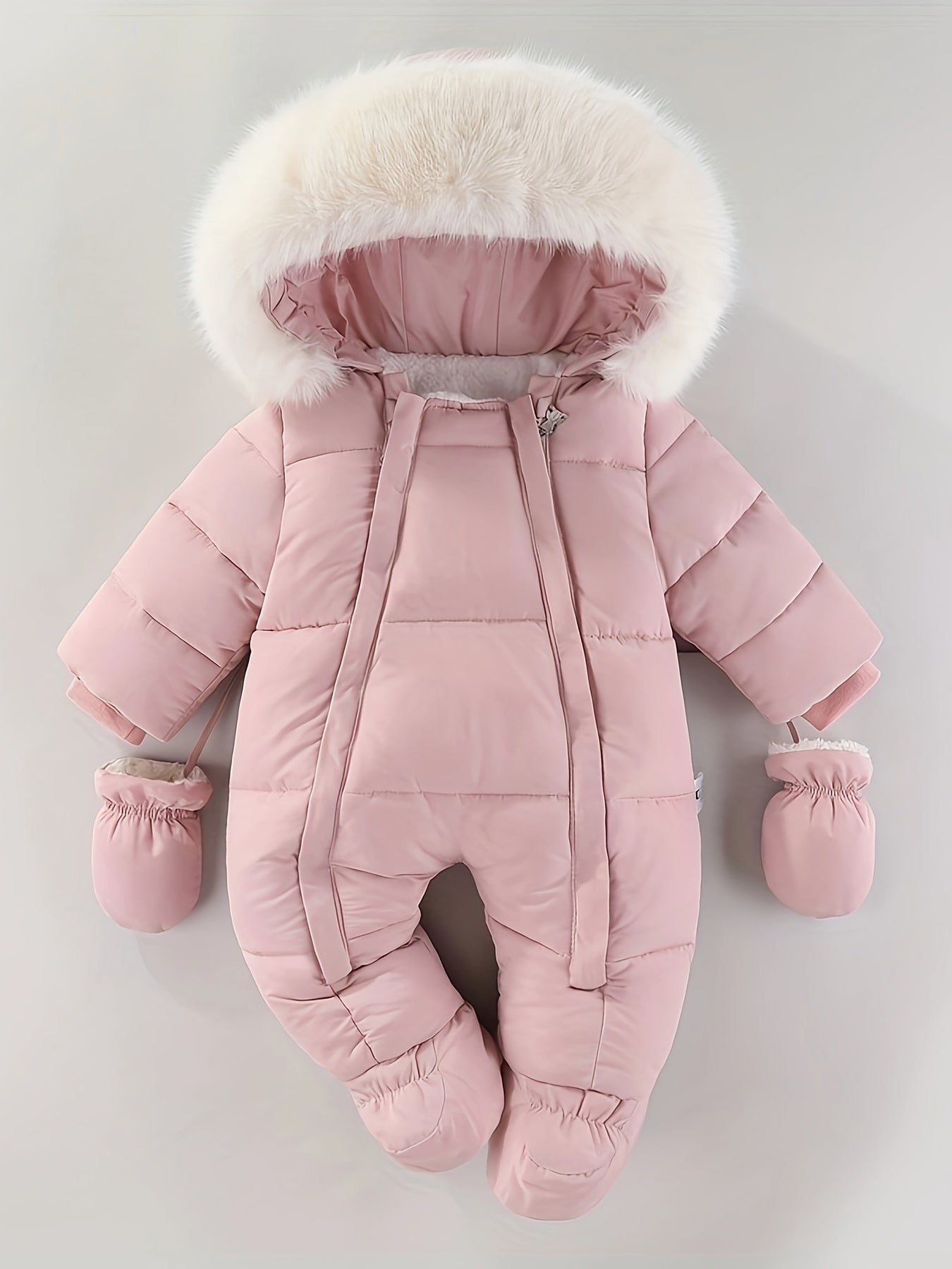 Frosty Baby Sleepsuit - Luxury Winter Jumpsuit with Hood for the Coldest Months