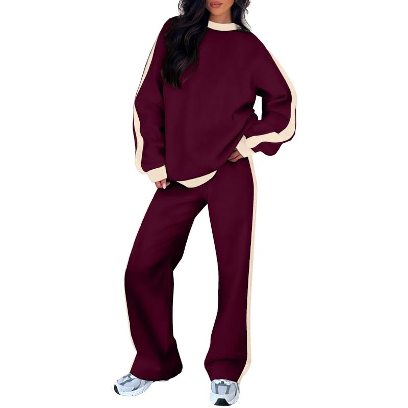 Women's Sweatshirt Set with Relaxed Fit and Soft Fabric