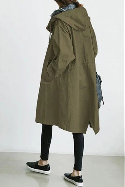 Kelly Womens Windbreaker Casual Midlength With Long Sleeves