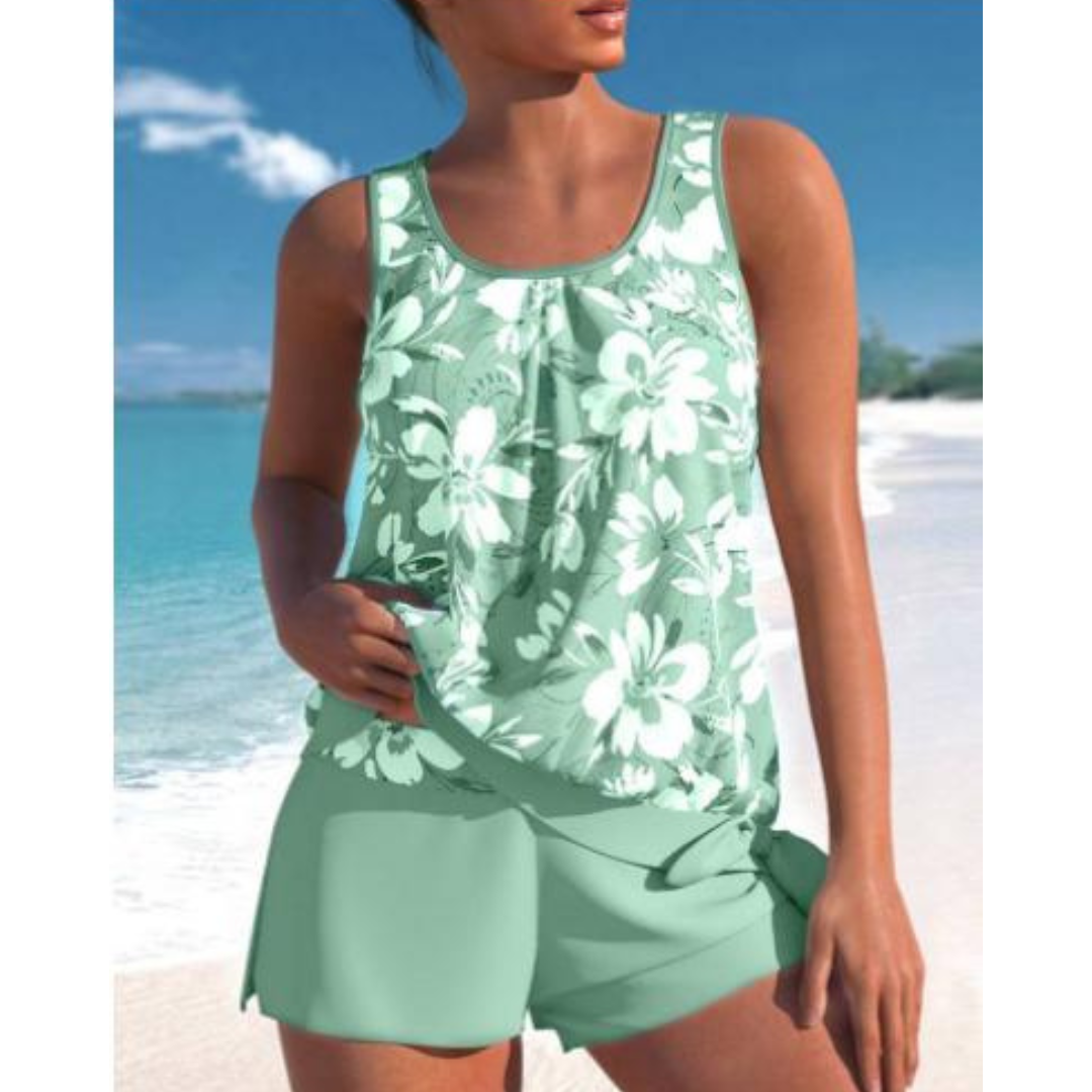 Kahina Two Piece Summer Set Lightweight Comfort Flattering Fit For Women Beachwear