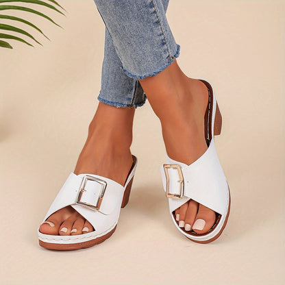 Women's Sandals with Adjustable Straps and Cushioned Footbed