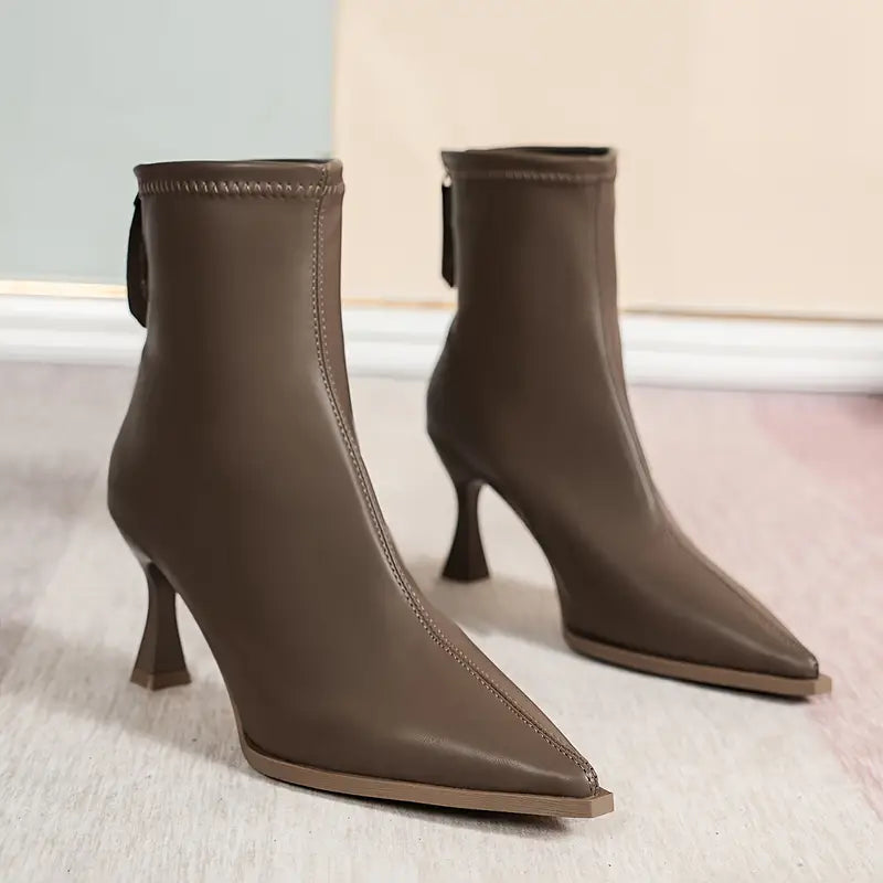 Women's Kitten Heel Boots with Sleek Design and Stylish Look