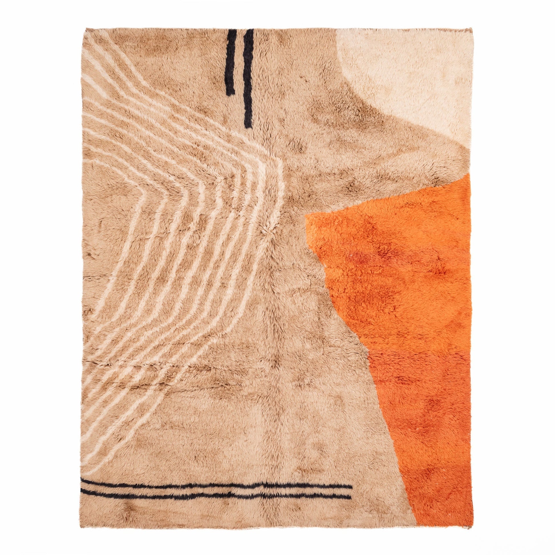 Desert Mirage - Luxury Shag Moroccan Rug - TrendAura