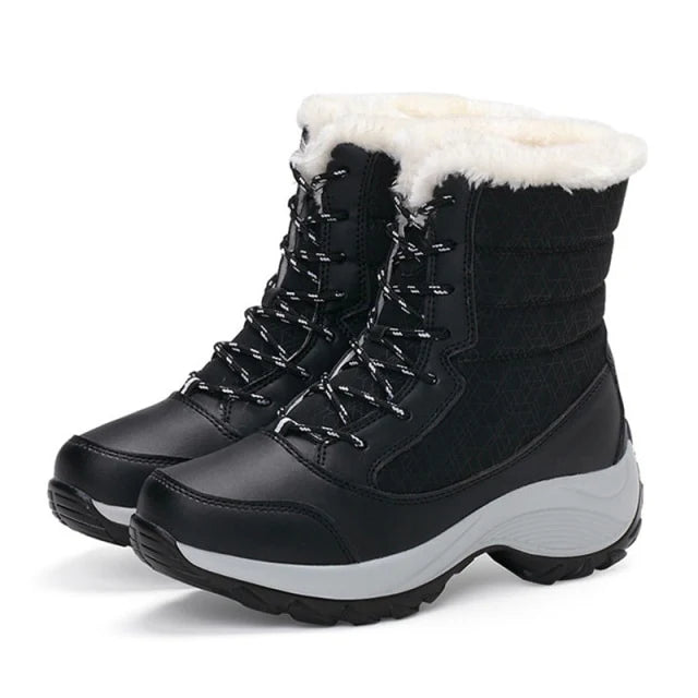 FUNMARS™ | Women’s Winter Lace-Up Snow Boots