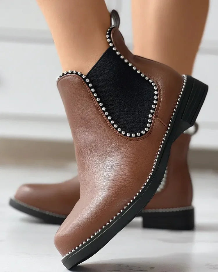Vantis™ | Women’s Rivet Low-Heel Ankle Boots