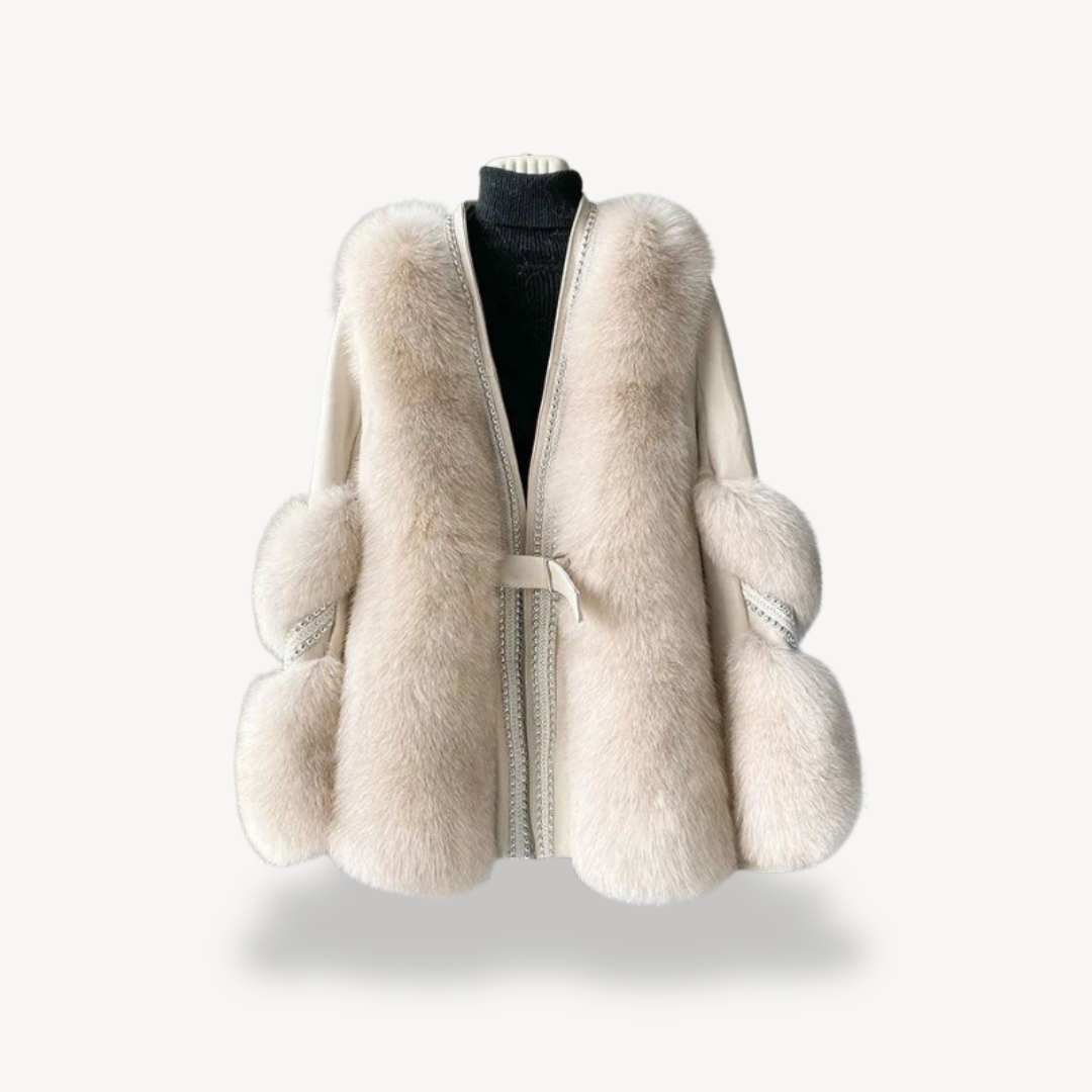 Women's Fashionable Fur Coat | Long