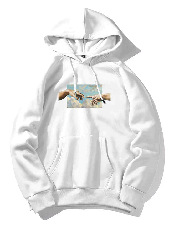 Benjamin Graphic Art Hoodie For Men By TrendAura Soft Cozy Warm Fleece Everyday Athleisure Sweatshirt