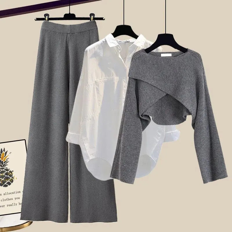 Oliza Three Piece Set For Women Chic Versatile Comfort For Style Conscious Women On Any Occasion