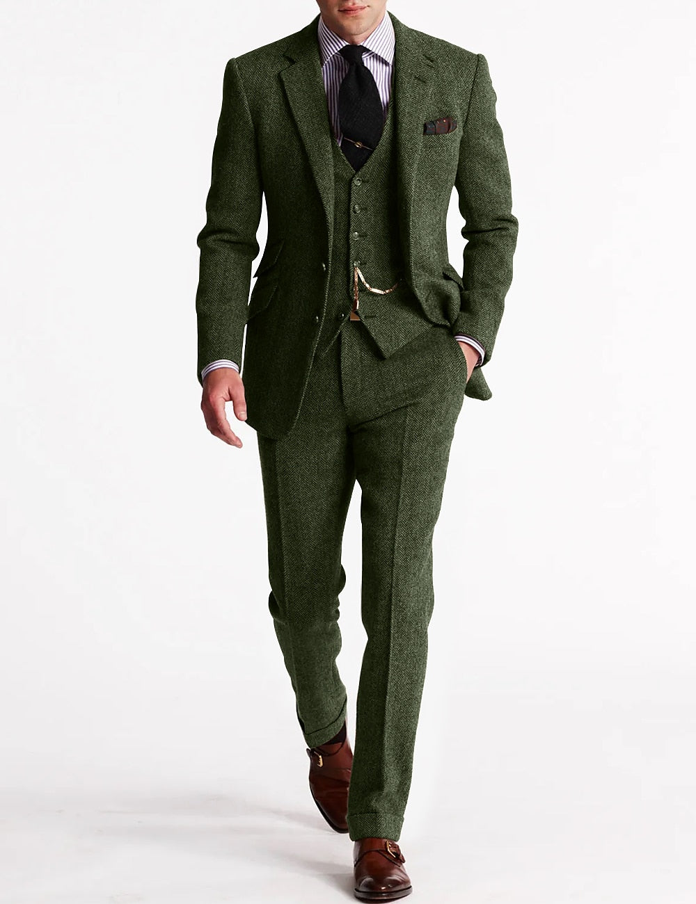 Men's Winter Suit Two Piece For Professionals Stylish Structured Detailing Elevate Your Look