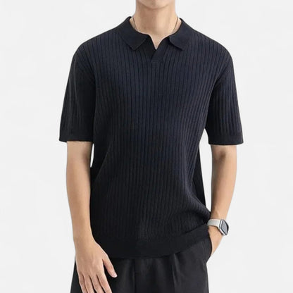 Ancient World | Silk Polo for Men – Breathable Short Sleeves for Summer Elegance