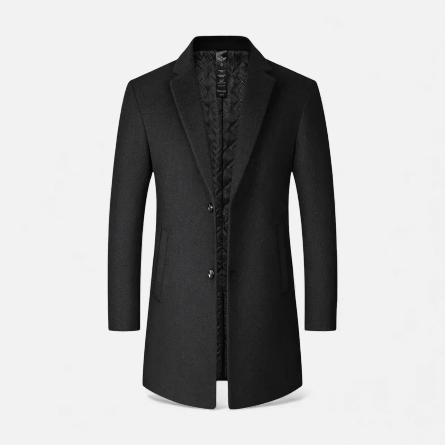 Ancient World | Long Men's Trench Coat in Wool Blend