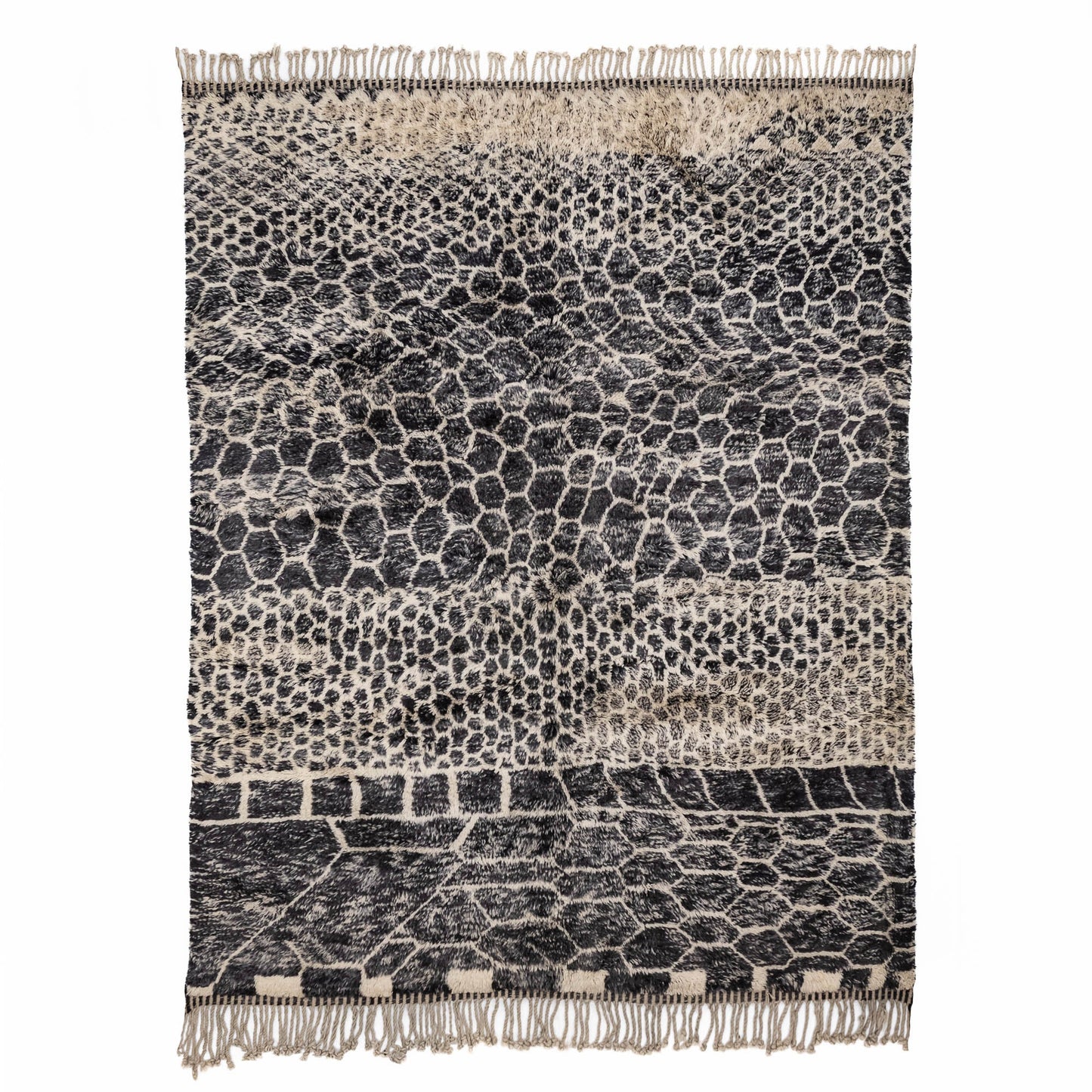 Black Mamba - Luxury Shag Moroccan Rug - TrendAura