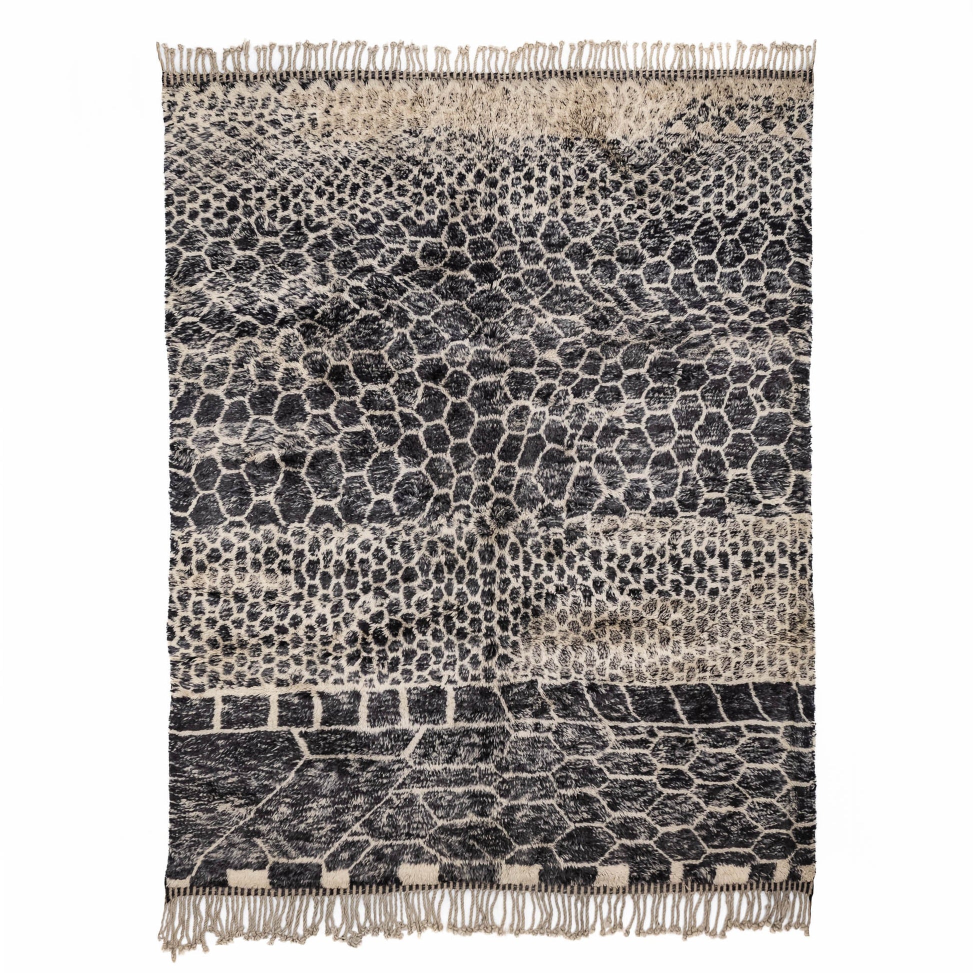 Black Mamba - Luxury Shag Moroccan Rug - TrendAura
