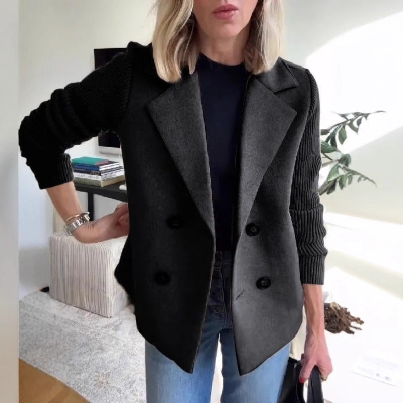 Léa Soft Knit Blazer For Women Elegant Yet Cozy Comfort, Structured Yet Cardigan Flexible