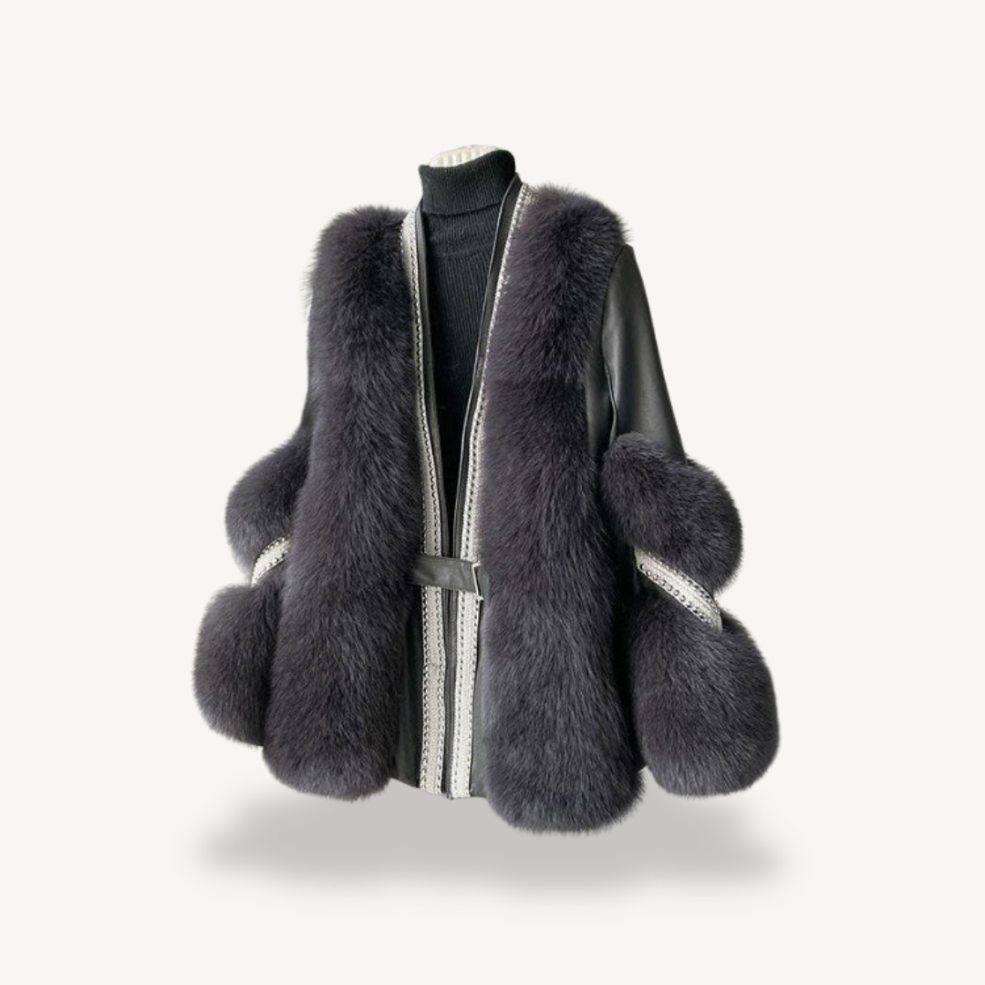 Women's Fashionable Fur Coat | Long
