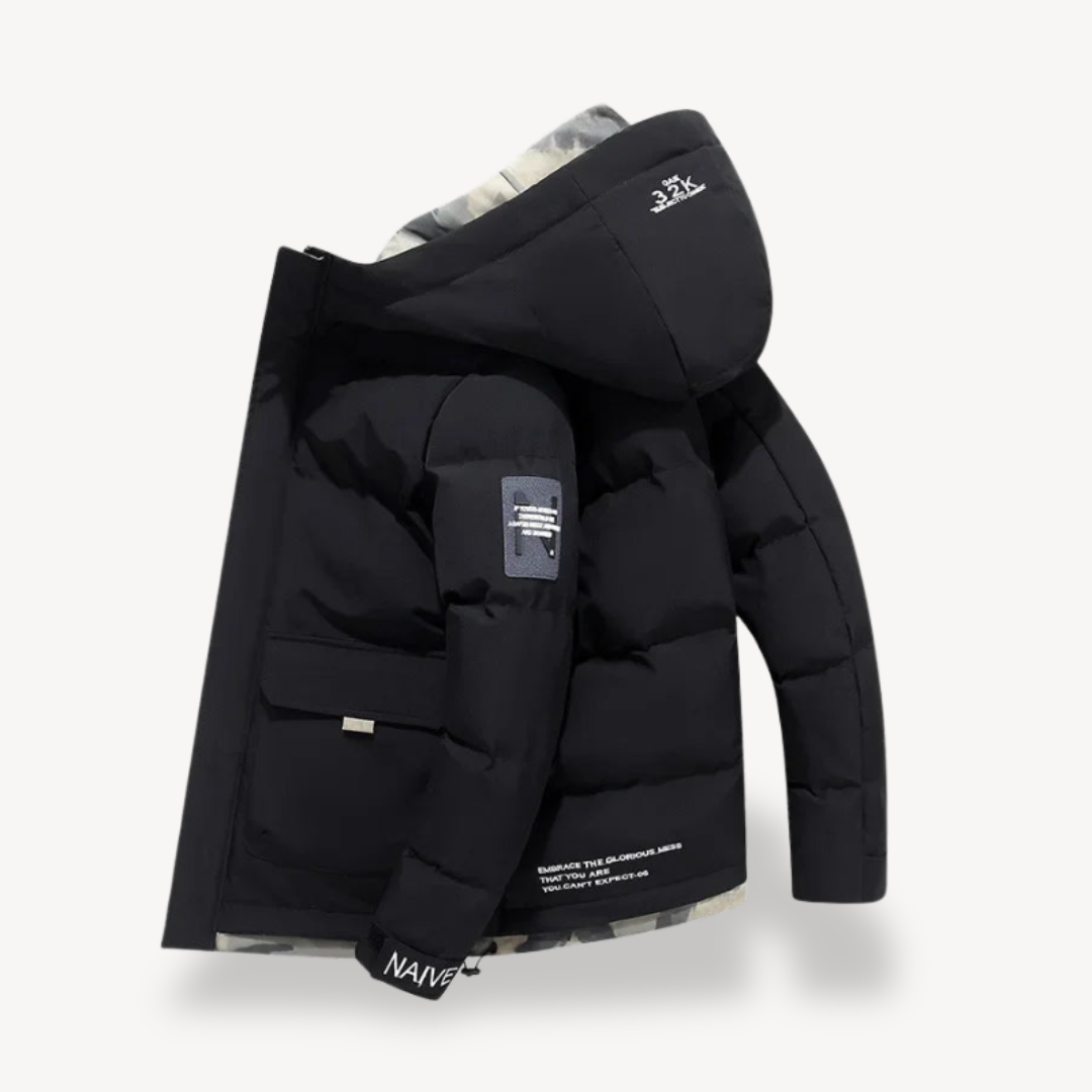 Men's Puffer Jacket Insulated Warmth With Structured Silhouette For Urban Men Everyday Winter Outings