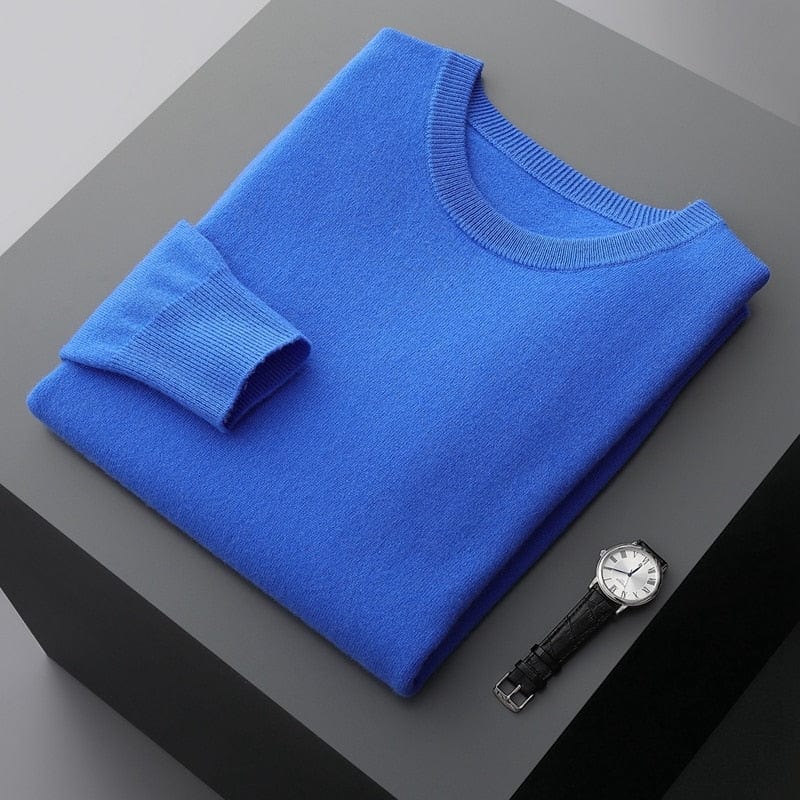 Jason Men Casual Long Sleeve Knit Sweater TrendAura Refined Comfort For Everyday Wear Layering