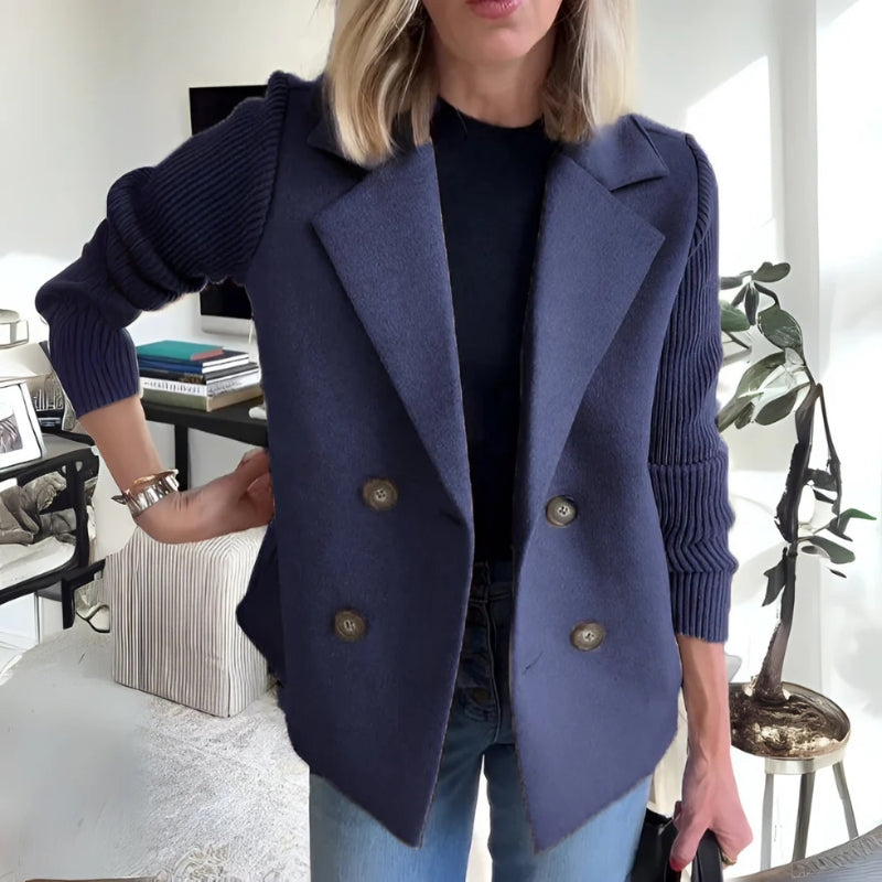 Léa Soft Knit Blazer For Women Elegant Yet Cozy Comfort, Structured Yet Cardigan Flexible