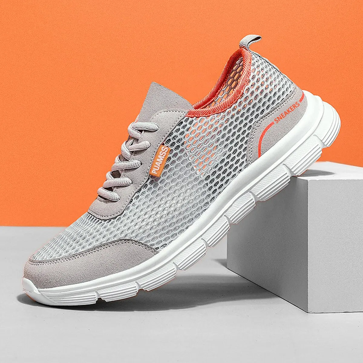PUAMSS Men's Running Sneakers Lightweight Breathable Stability for Runners Built for Training and Everyday Comfort