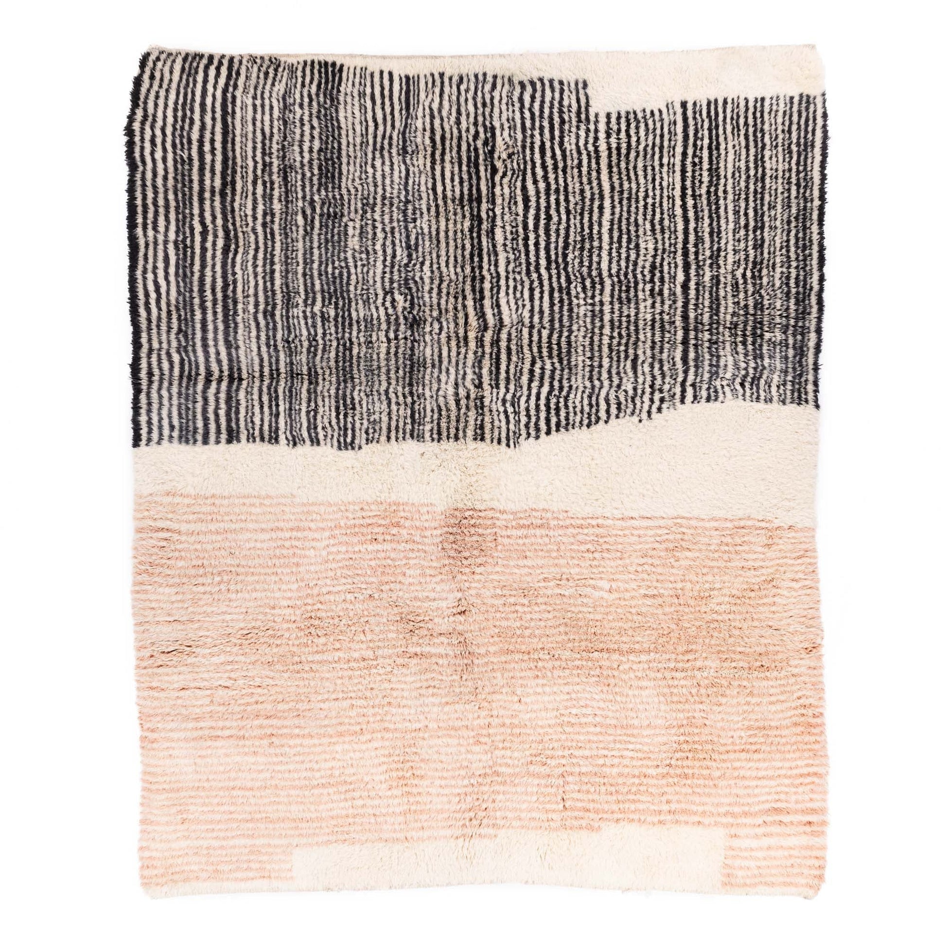 Blush Divide - Luxury Shag Moroccan Rug - TrendAura
