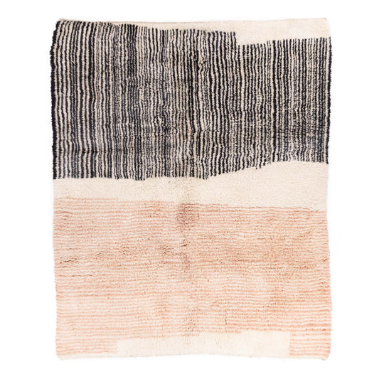 Blush Divide - Luxury Shag Moroccan Rug - TrendAura