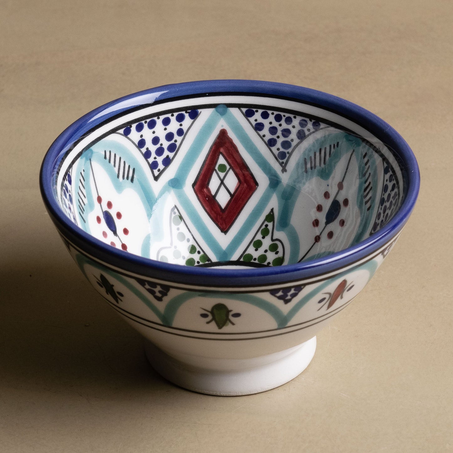 Fez Bowl Blue Green - Moroccan Dinnerware - TrendAura
