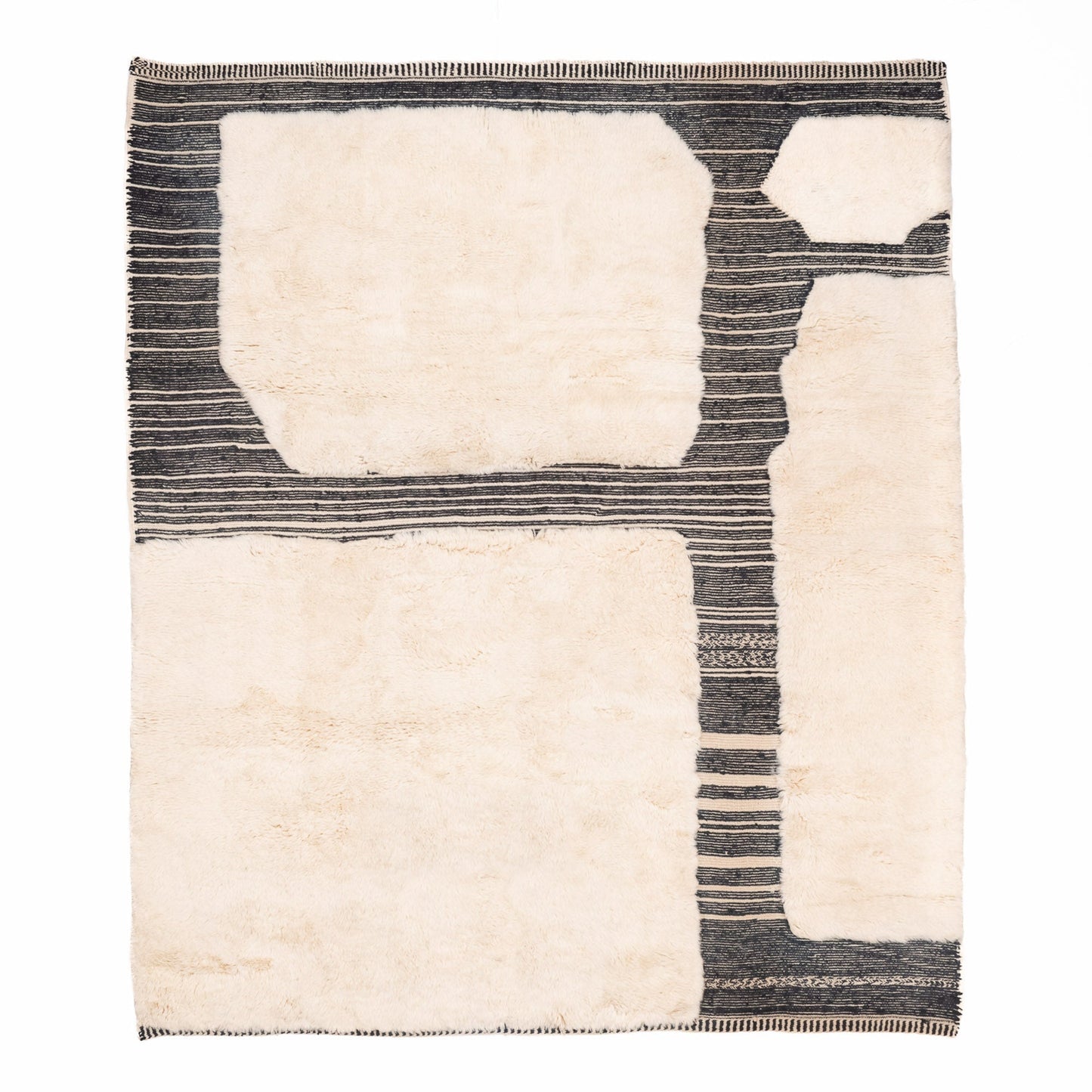 Glitch - Luxury Shag Moroccan Rug - TrendAura