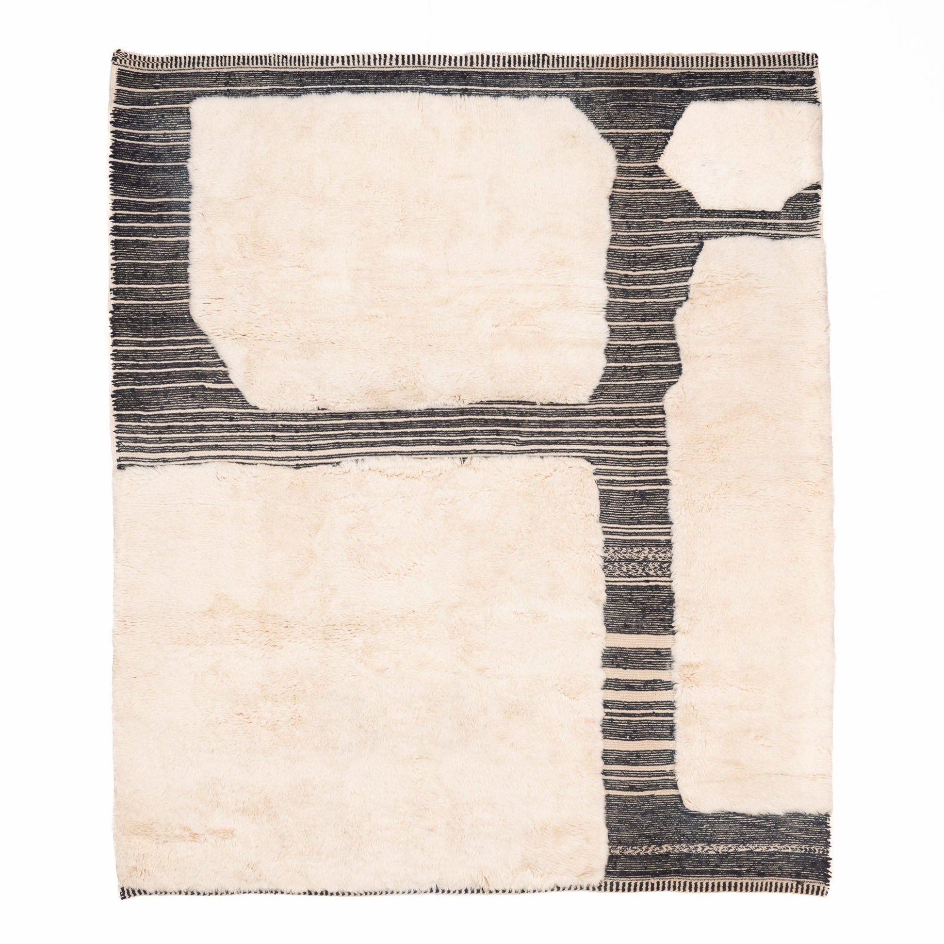 Glitch - Luxury Shag Moroccan Rug - TrendAura
