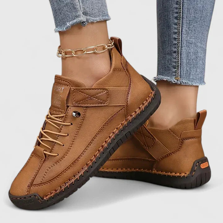 Kymberleigh Leather Women Sneakers Non Slip Breathable Everyday Comfort For Women