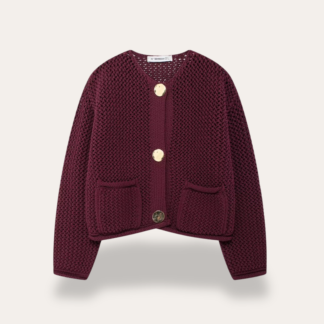 Kanta Chunky Knit Cardigan For Women With Buttons Cozy Stylish Everyday Essential