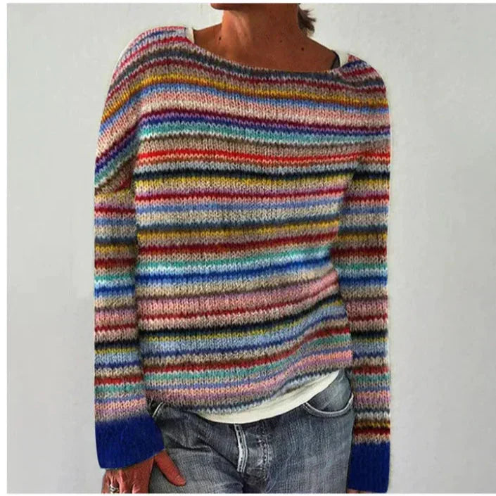 Women's Knit Sweater with Soft Texture and Versatile Style