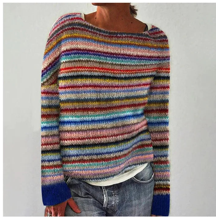 Lourdes Nordic Patterned Sweater For Women Warmth Relaxed Silhouette Refined Style