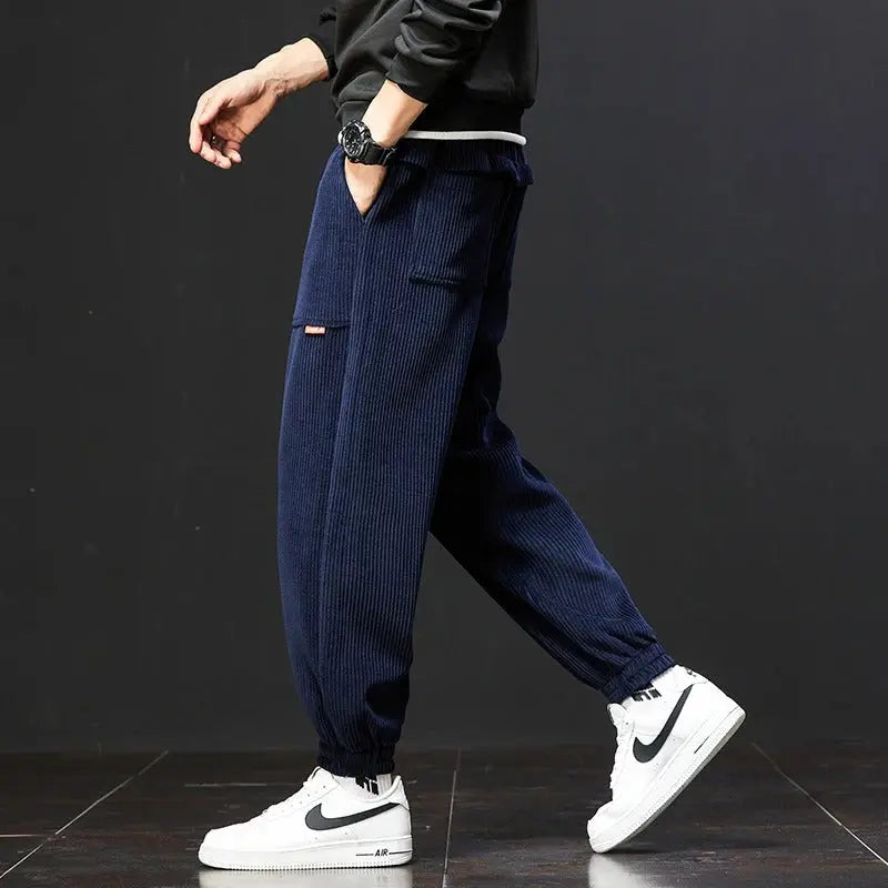 Canyon Corduroy Sweatpants With Adjustable Waist And Deep Pockets For Casual Comfort Relaxed Fit