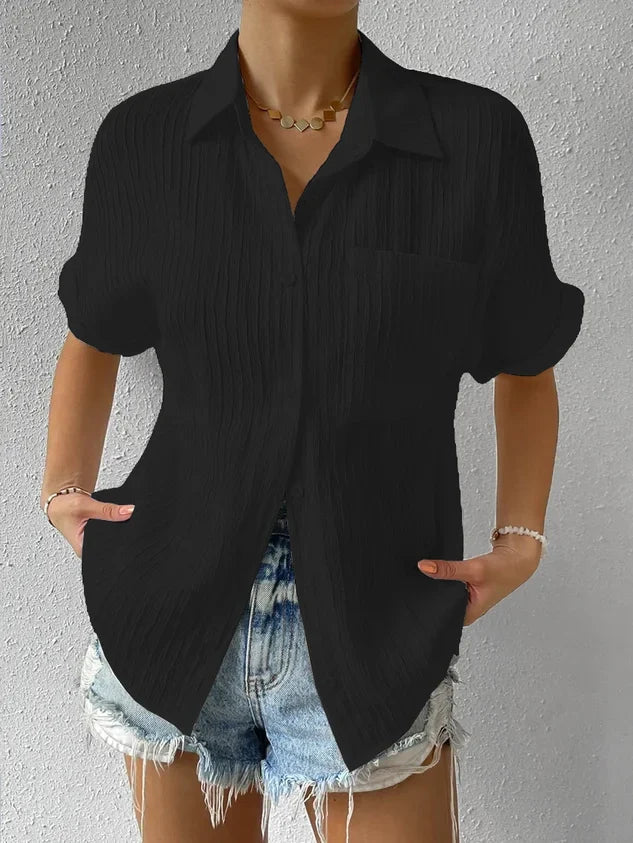 Justice Womens Shirt Timeless Cut High Quality Craftsmanship Effortless Elegance Versatile Chic For Modern Women